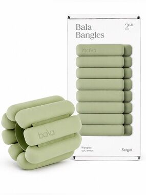 BALA Bangles Wrist Ankle Weights 2lb Green New in Box NIB